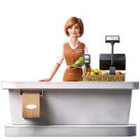 Guy that stands at finish